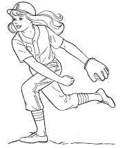 girls in sports coloring pages
