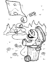 sesame street coloring page