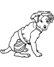 wishbone coloring page