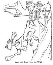 Peter and the Wolf coloring page