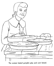 pilgrims coloring page