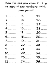 number worksheet