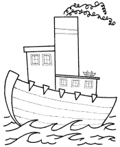 boats coloring page