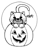 halloween coloring book page