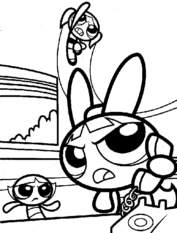 Powerpuff Girls coloring pictures